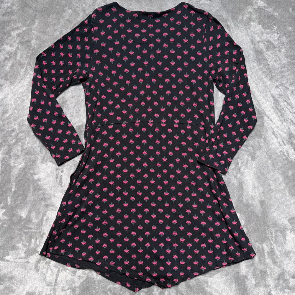 Gudrun Sjöden Black Tunic with Pink Floral Dots - Picture 2 of 6